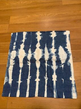 Custom Indigo Tie-Dye Square Pillow Cover